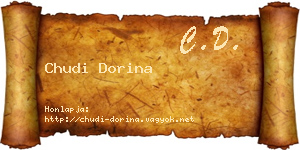 Chudi Dorina névjegykártya