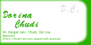 dorina chudi business card